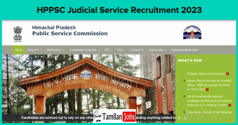 HPPSC Judicial Service Recruitment 2023