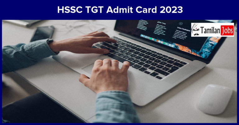 HSSC TGT Admit Card 2023