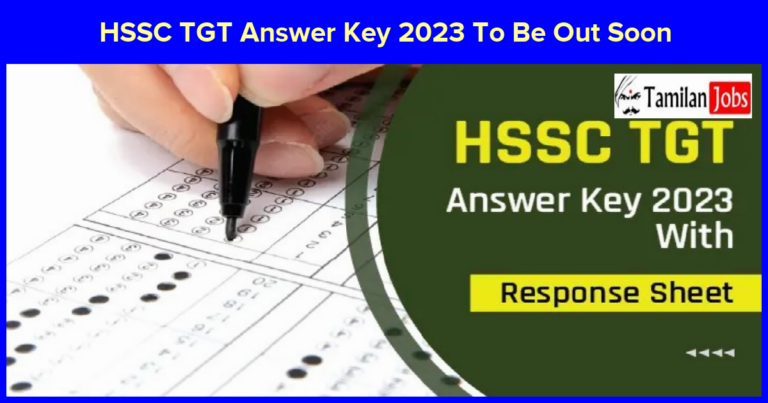 HSSC TGT Answer Key 2023 To Be Out Soon: Check Answers and Estimate Scores