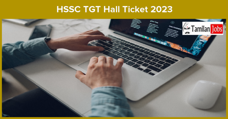 HSSC TGT Hall Ticket 2023