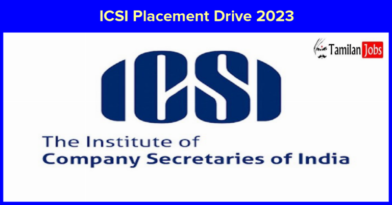 ICSI Placement Drive 2023