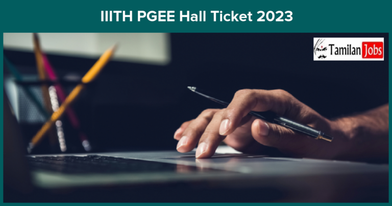IIITH PGEE Hall Ticket 2023