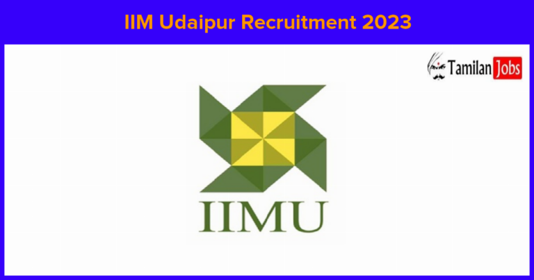IIM Udaipur Recruitment 2023