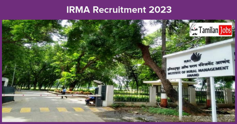 IRMA Recruitment 2023