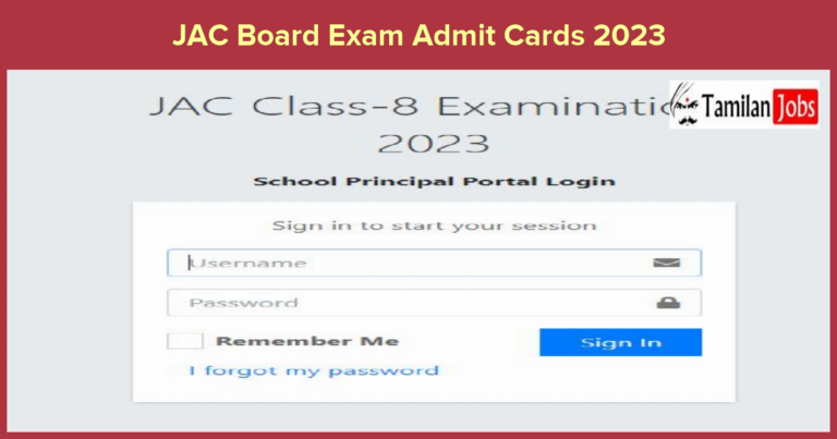 JAC Board Exam Admit Cards 2023