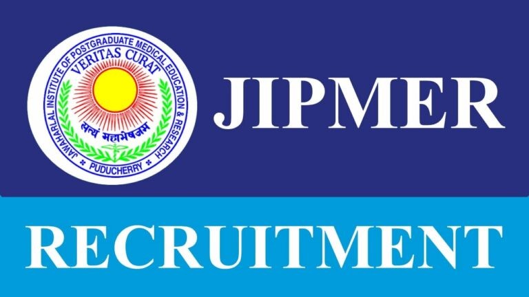 JIPMER Recruitment 2023: Apply for Project Associate-I Jobs, Apply Now!