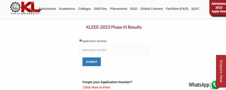 KLEEE Phase 3 Result 2023