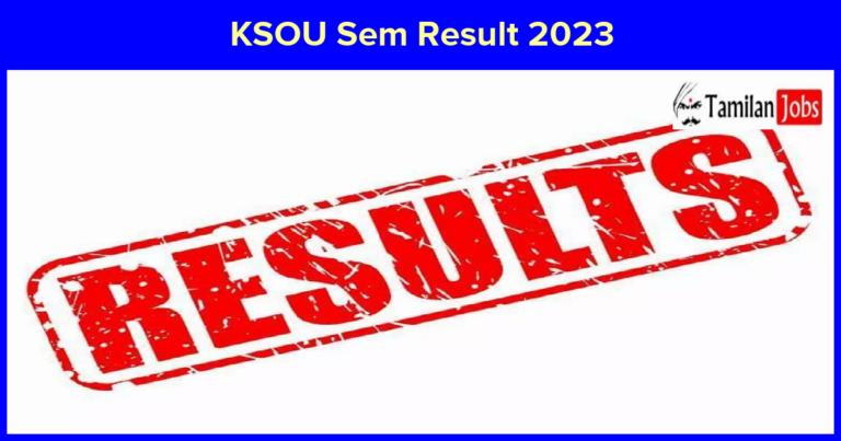 KSOU Result 2023