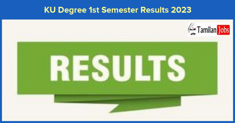 KU Degree 1st Semester Results 2023