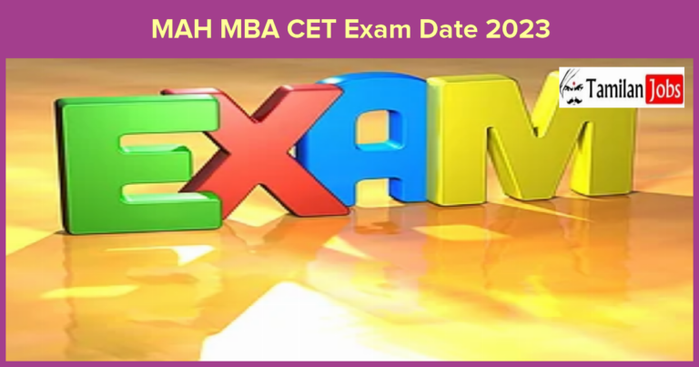 MAH MBA CET Exam Date 2023
