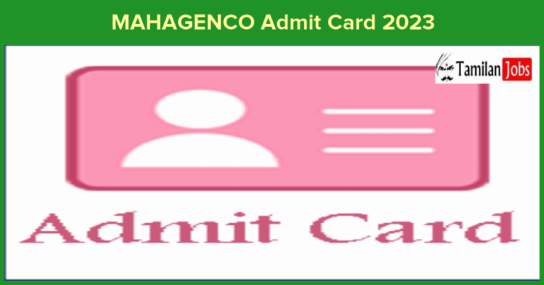 MAHAGENCO Admit Card 2023