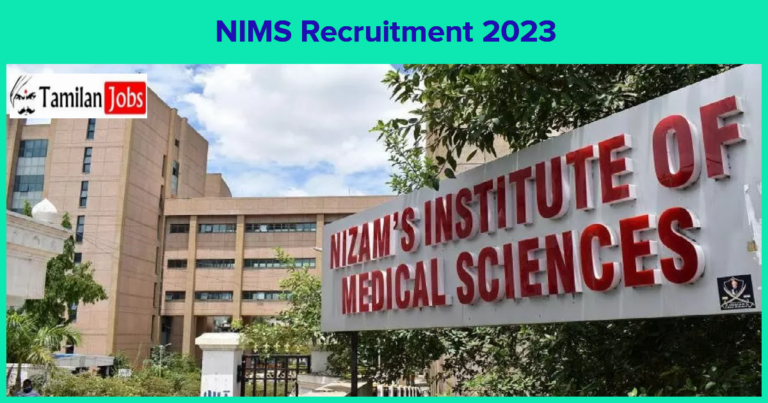 NIMS Recruitment 2023
