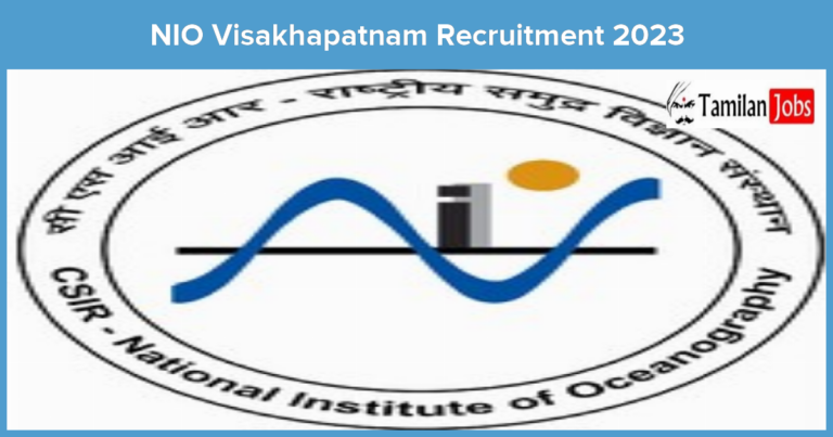 NIO Visakhapatnam Recruitment 2023