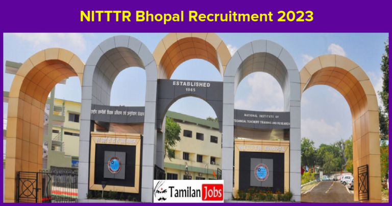 NITTTR Bhopal Recruitment 2023
