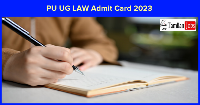 PU UG LAW Admit Card 2023
