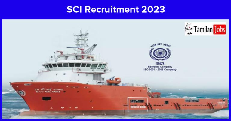 SCI Recruitment 2023
