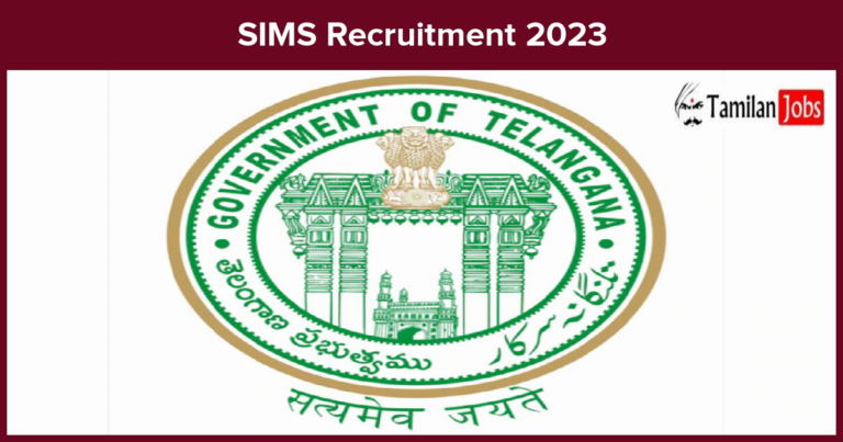 SIMS Recruitment 2023