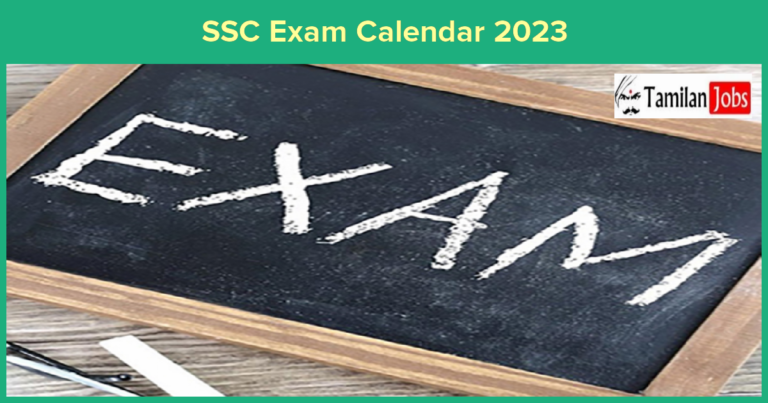 SSC Exam Calendar 2023