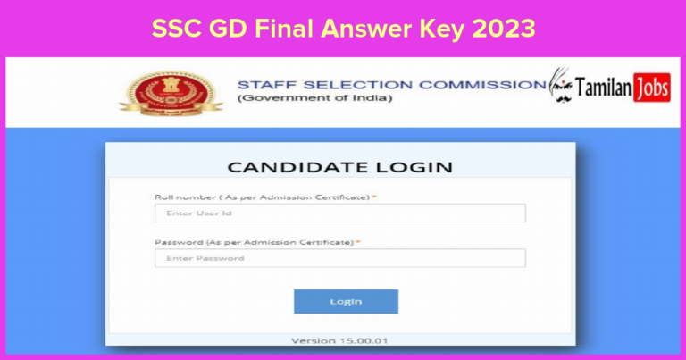 SSC GD Final Answer Key 2023