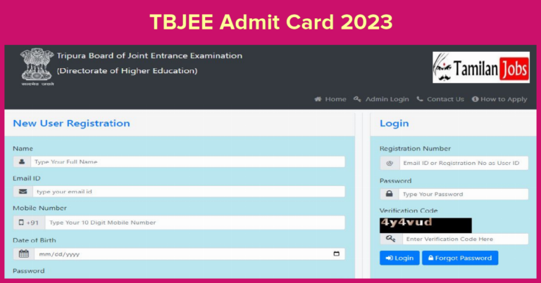 TBJEE Admit Card 2023