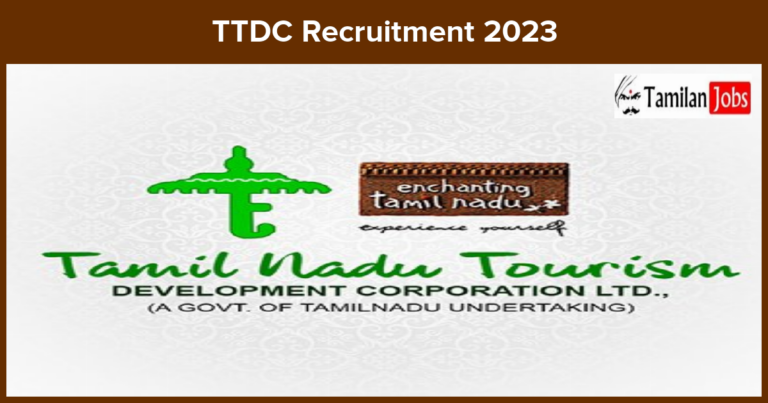 TTDC Recruitment 2023