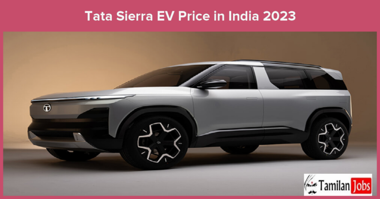 Tata Sierra EV Price in India 2023: Latest Updates, Features, Design