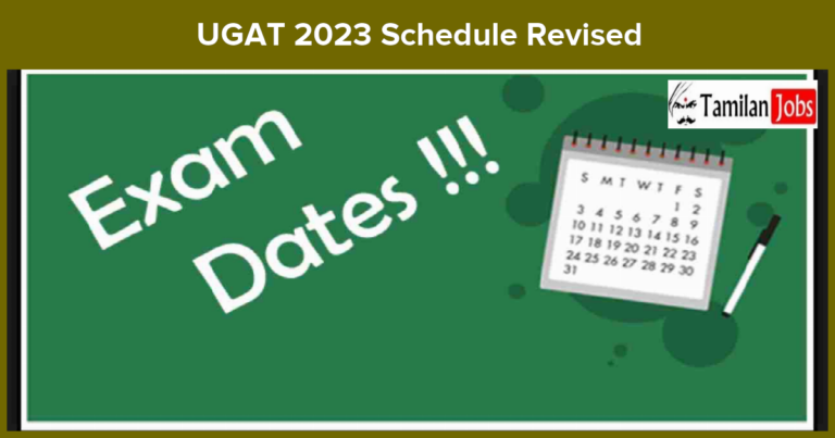 UGAT 2023 Schedule Revised