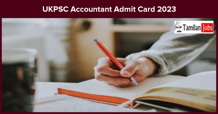 UKPSC Accountant Admit Card 2023