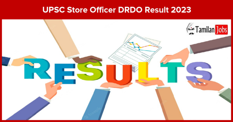 UPSC Store Officer DRDO Result 2023