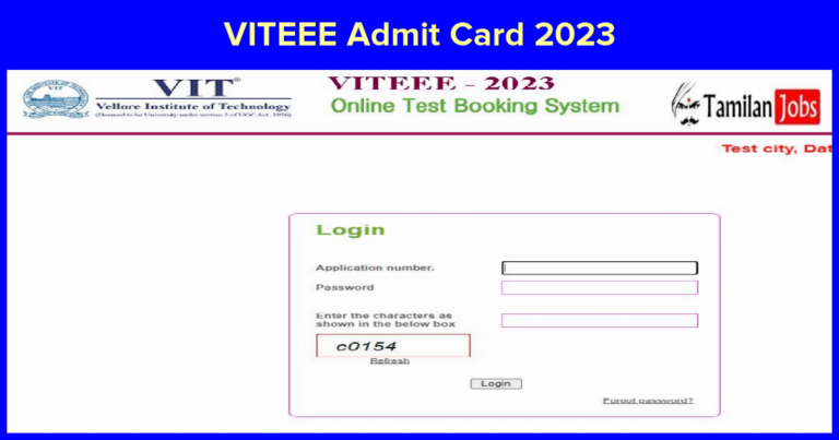 VITEEE Admit Card 2023