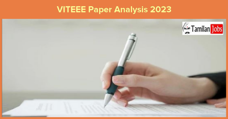 VITEEE Paper Analysis 2023