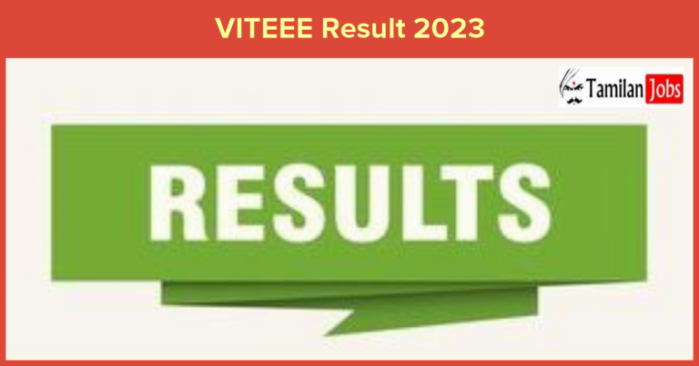 VITEEE Result 2023