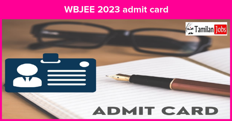 WBJEE 2023 admit card