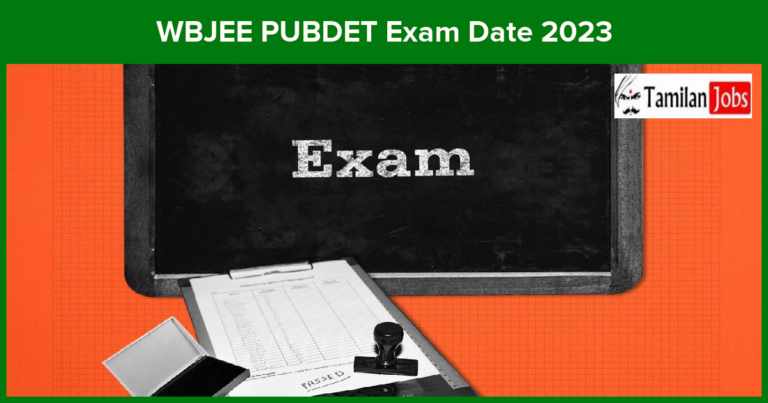 WBJEE PUBDET Exam Date 2023