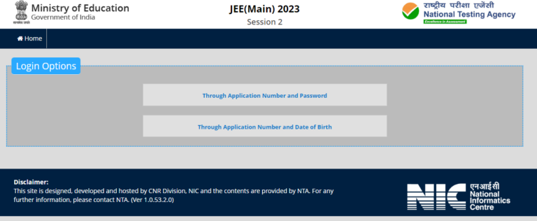 JEE Main Session II Answer Key 2023
