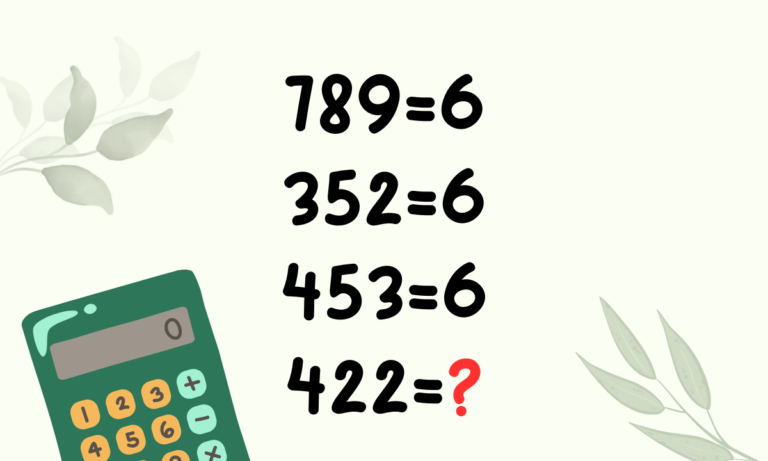 Brain Teaser: Solve This Tricky Math Puzzle in 15 secs 789=6