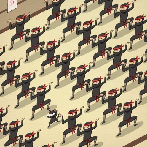 Brain Teaser: Find The Odd Hiding Among The Ninjas in 10 Secs, Only 1% Can