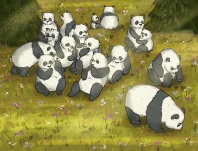 Brain Teaser: Can You Find The Raccoon Hiding Among The Pandas in 7 Secs ?