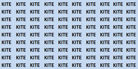 Optical Illusion: Can You Find FITE Among KITE in 13 Seconds? Most People Will Fail To Find