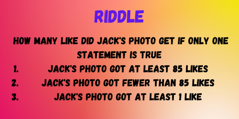Brain Teaser To Test Your IQ Level: How Many Likes Did Jack Get For His Photo? Riddle