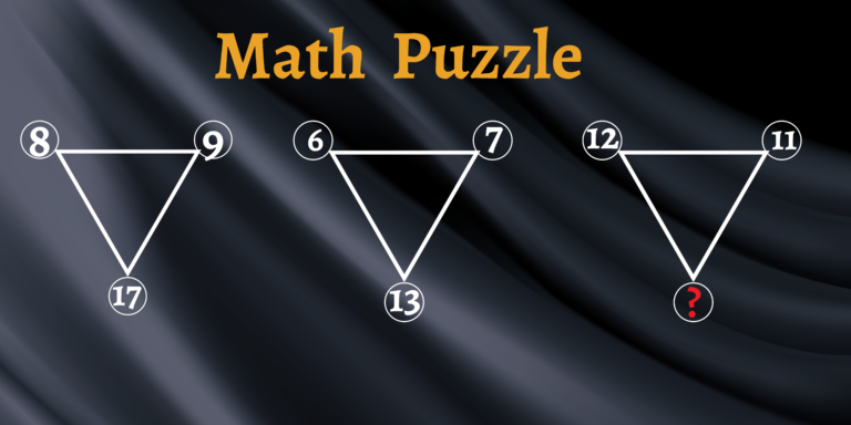 Brain Teaser To Test IQ Level: Find The Missing Number In This Triangle Math Puzzle, 8&9=17