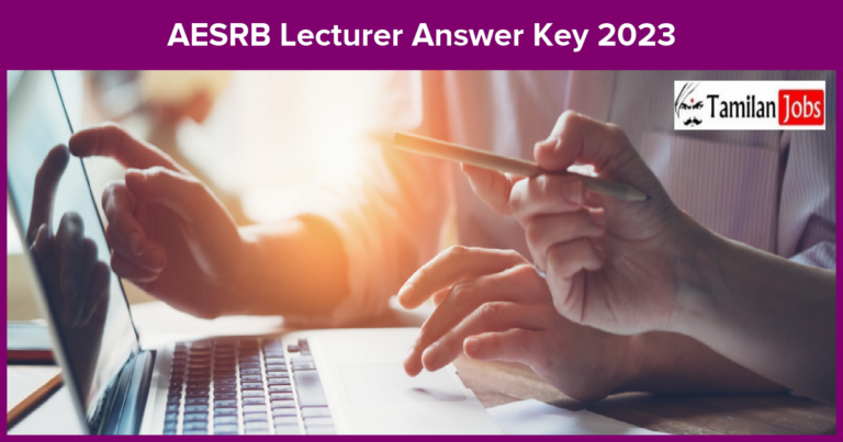 AESRB Lecturer Answer Key 2023