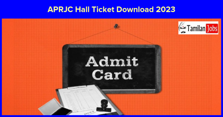 APRJC Hall Ticket Download 2023 AP Out, Check APRJC Exam Date
