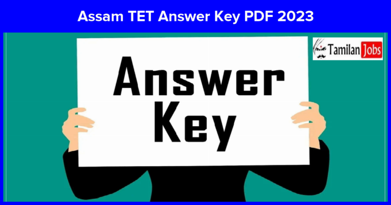 Assam TET Answer Key 2023