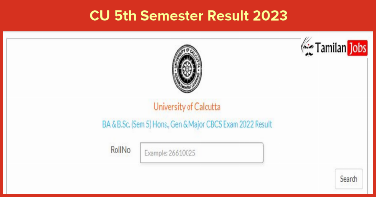 CU 5th Semester Result 2023
