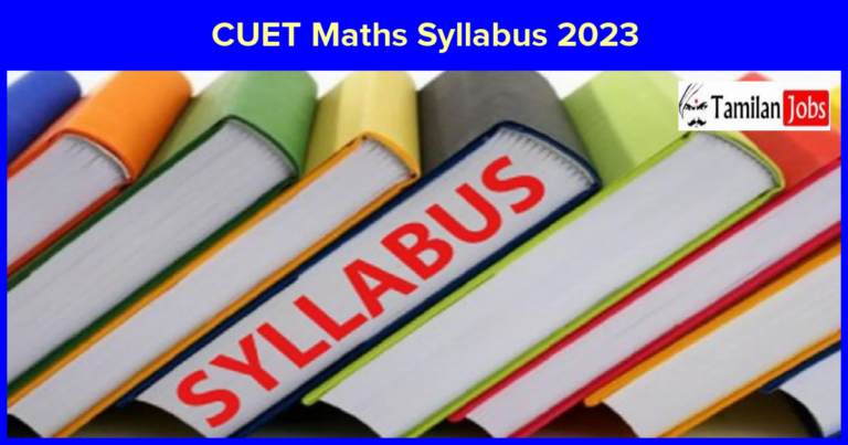 CUET Maths Syllabus 2023: Check Important Topics, Exam Pattern, Books