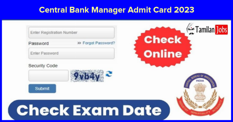 Central Bank Manager Admit Card 2023 To Release Soon