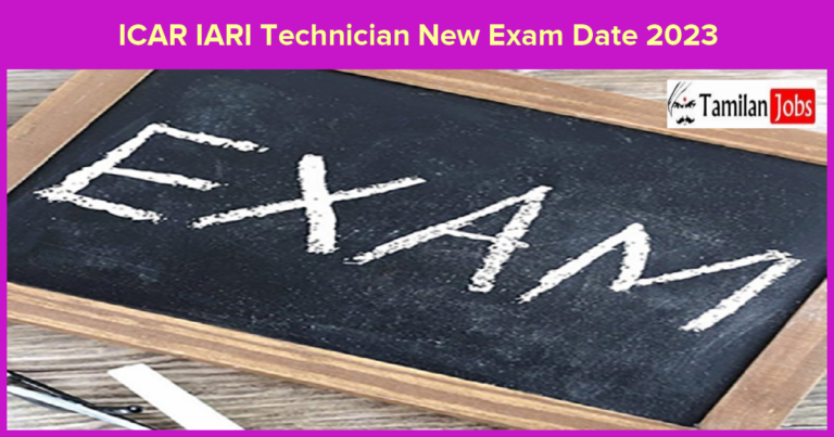 ICAR IARI Technician New Exam Date 2023