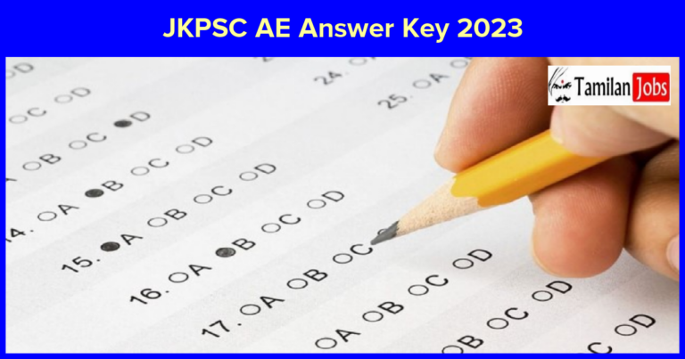 JKPSC AE Answer Key 2023 PDF, Exam Key Objections