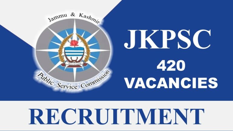 JKPSC Recruitment 2023